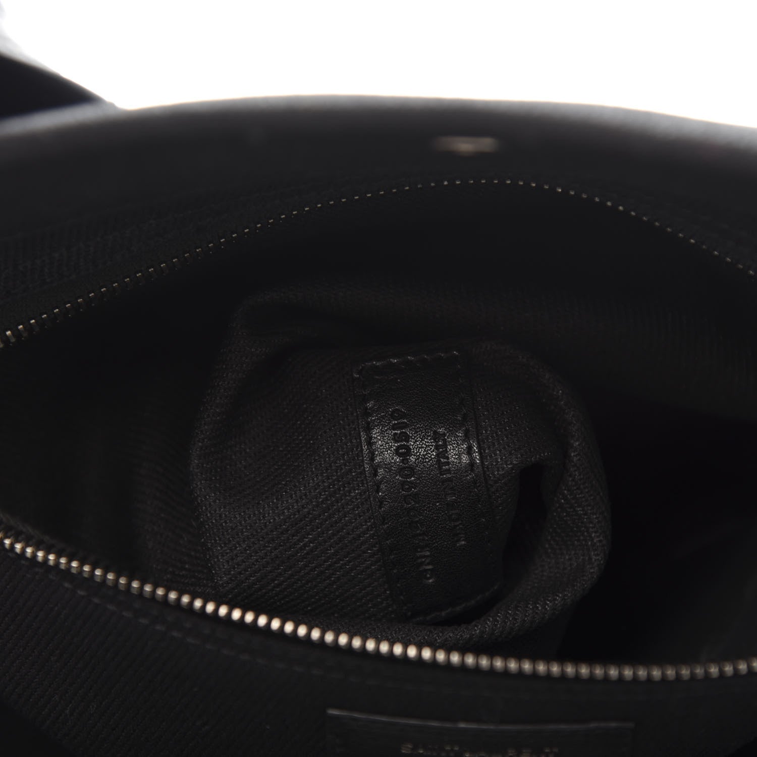 Saint Laurent Linen Calfskin Rive Gauche Tote Black 9 of 10