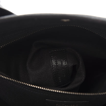 Saint Laurent Linen Calfskin Rive Gauche Tote Black 9 of 10