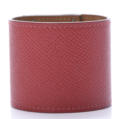 Hermes Epsom Kelly Extreme Dog Bracelet S Rouge Casaque 3 of 7