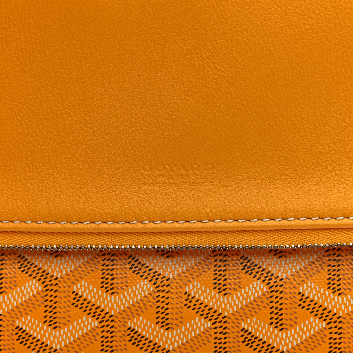 Goyard Goyardine Sainte Marie Soft Clutch Yellow 6 of 7