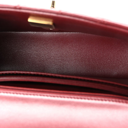 Chanel Lambskin Quilted Mini Rectangular Flap Burgundy 5 of 10