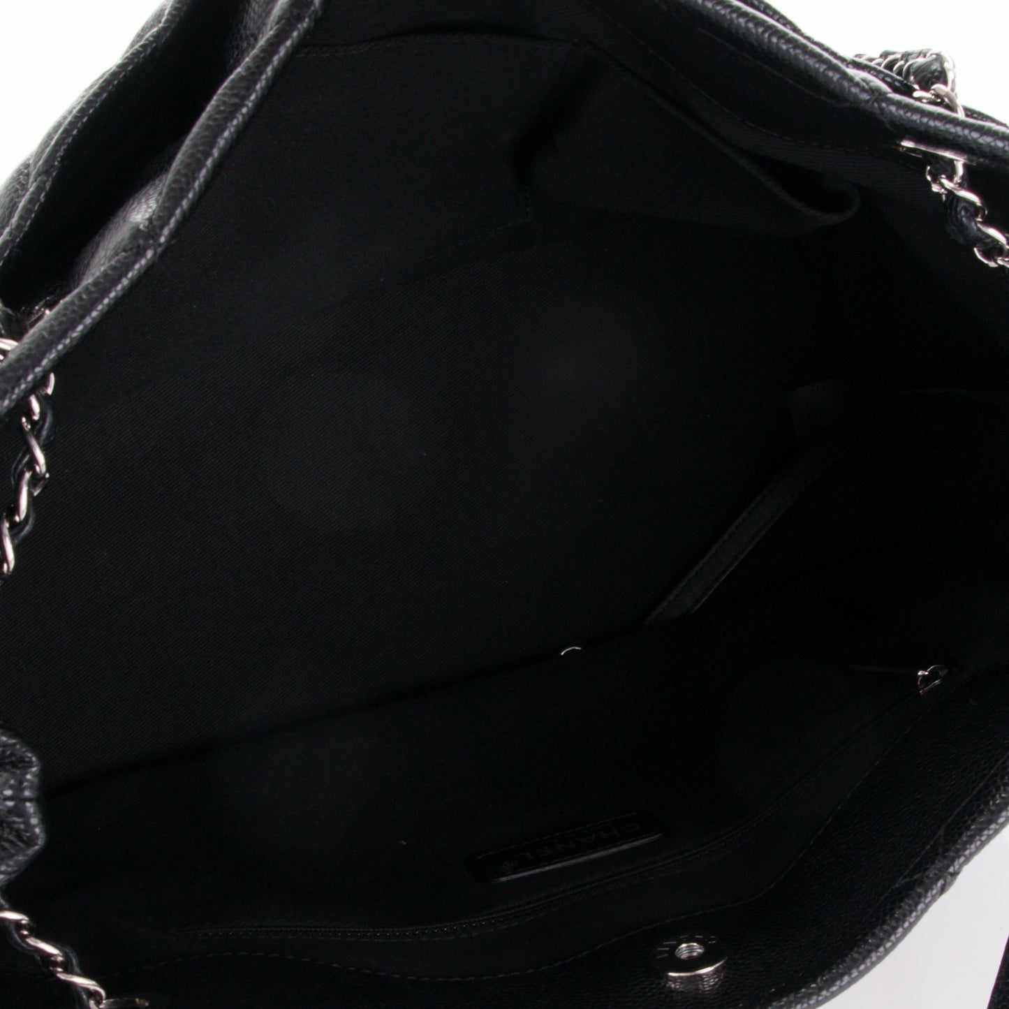 Caviar Quilted Timeless CC Soft Tote Black