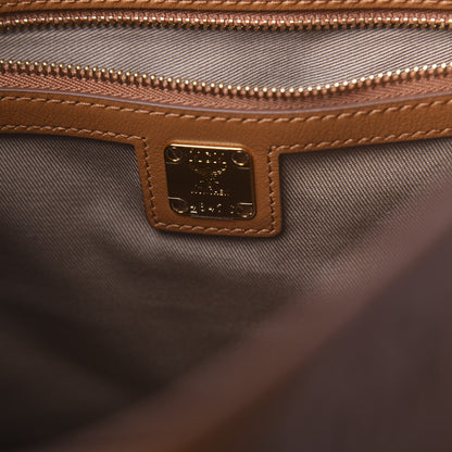 MCM Calfskin Ottomar Monogram Medium Klara Hobo Cognac 7 of 11