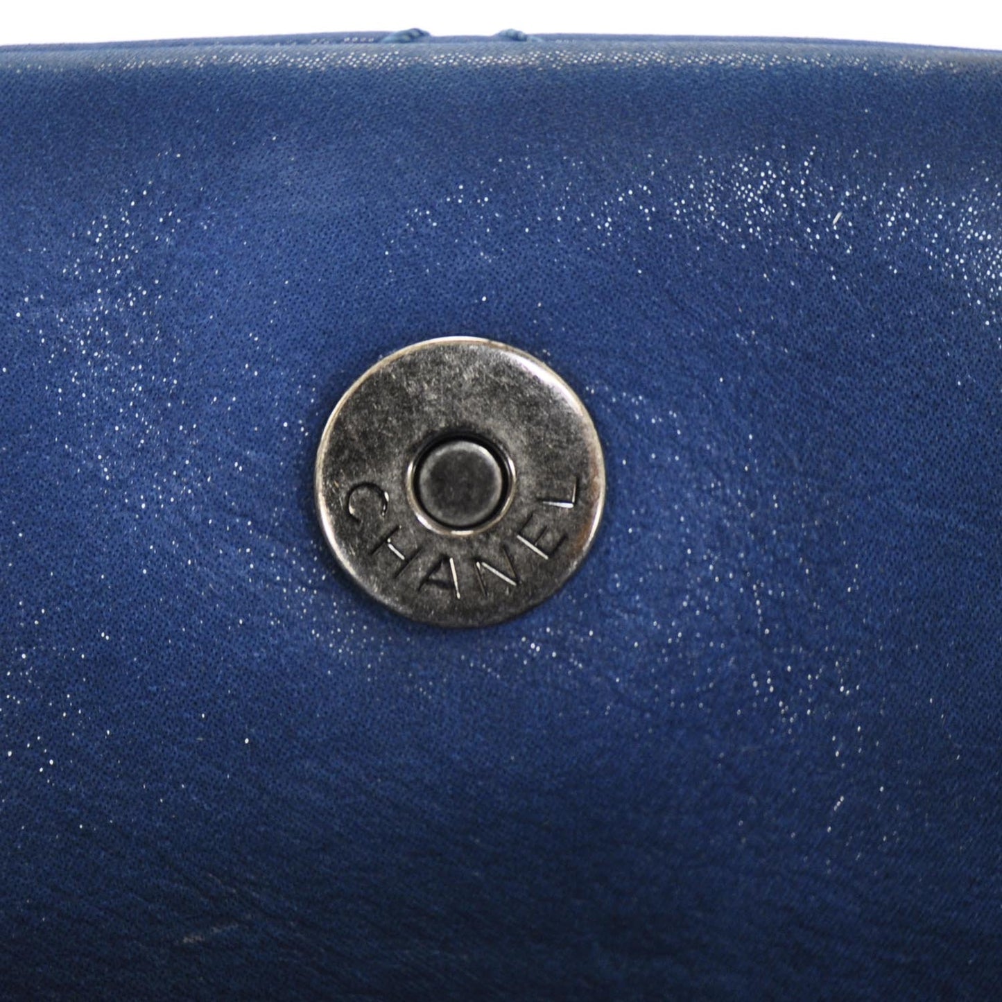 Calfskin Large Just Mademoiselle Blue