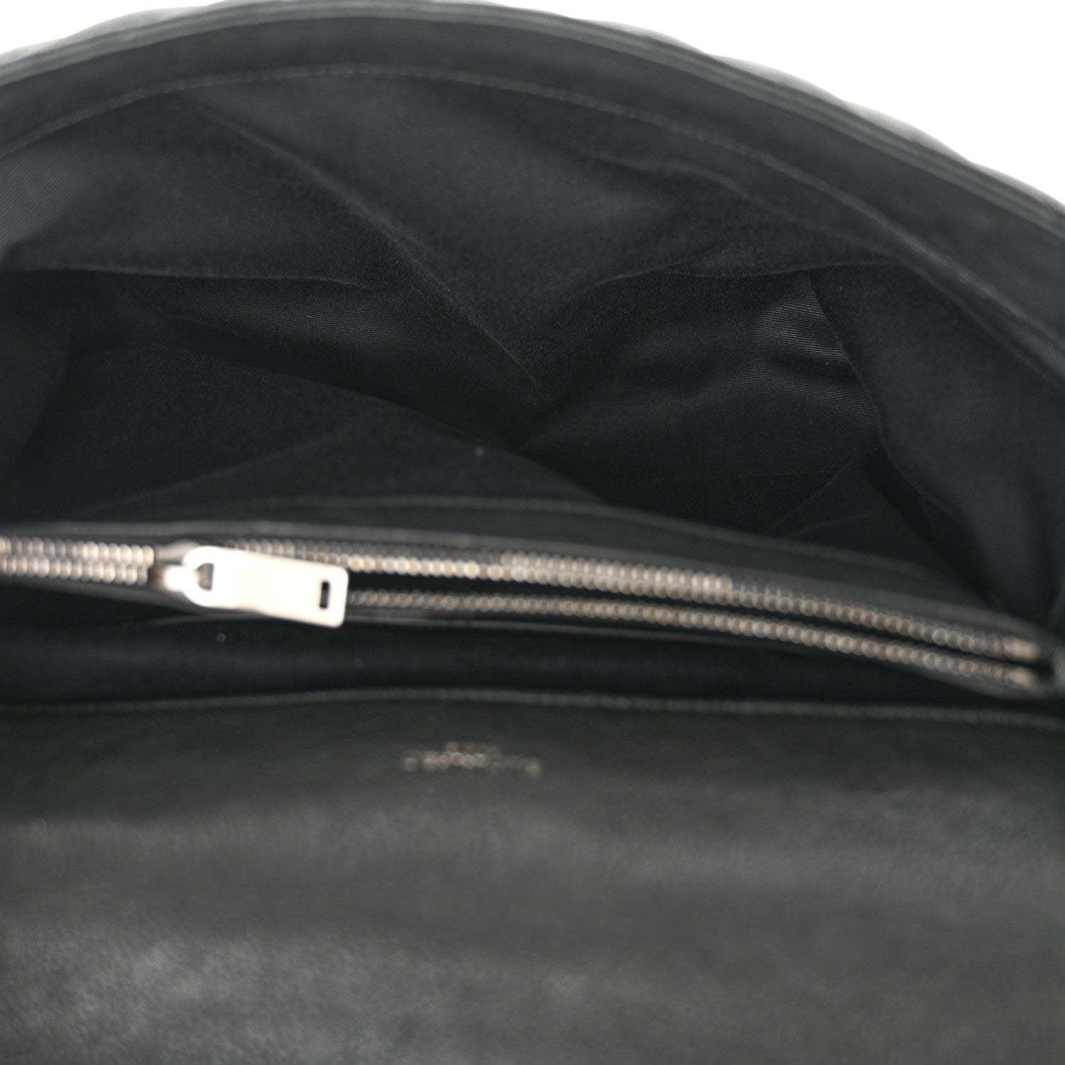 Saint Laurent Sheepskin Matelasse Chevron Monogram Large College Satchel Black 4 of 9