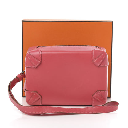 Hermes Tadelakt Mini Pochette Maxibox Rose Lipstick 10 of 10