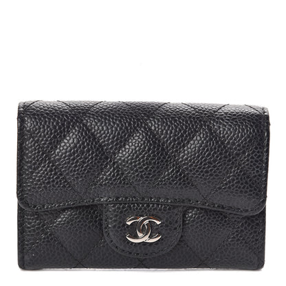 Chanel Caviar Quilted Flap Card Holder Black 1 of 9
