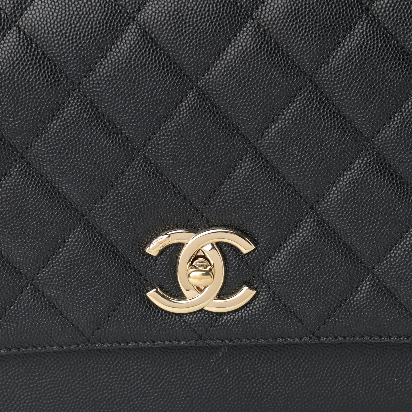 Caviar Quilted Large Business Affinity Flap Black