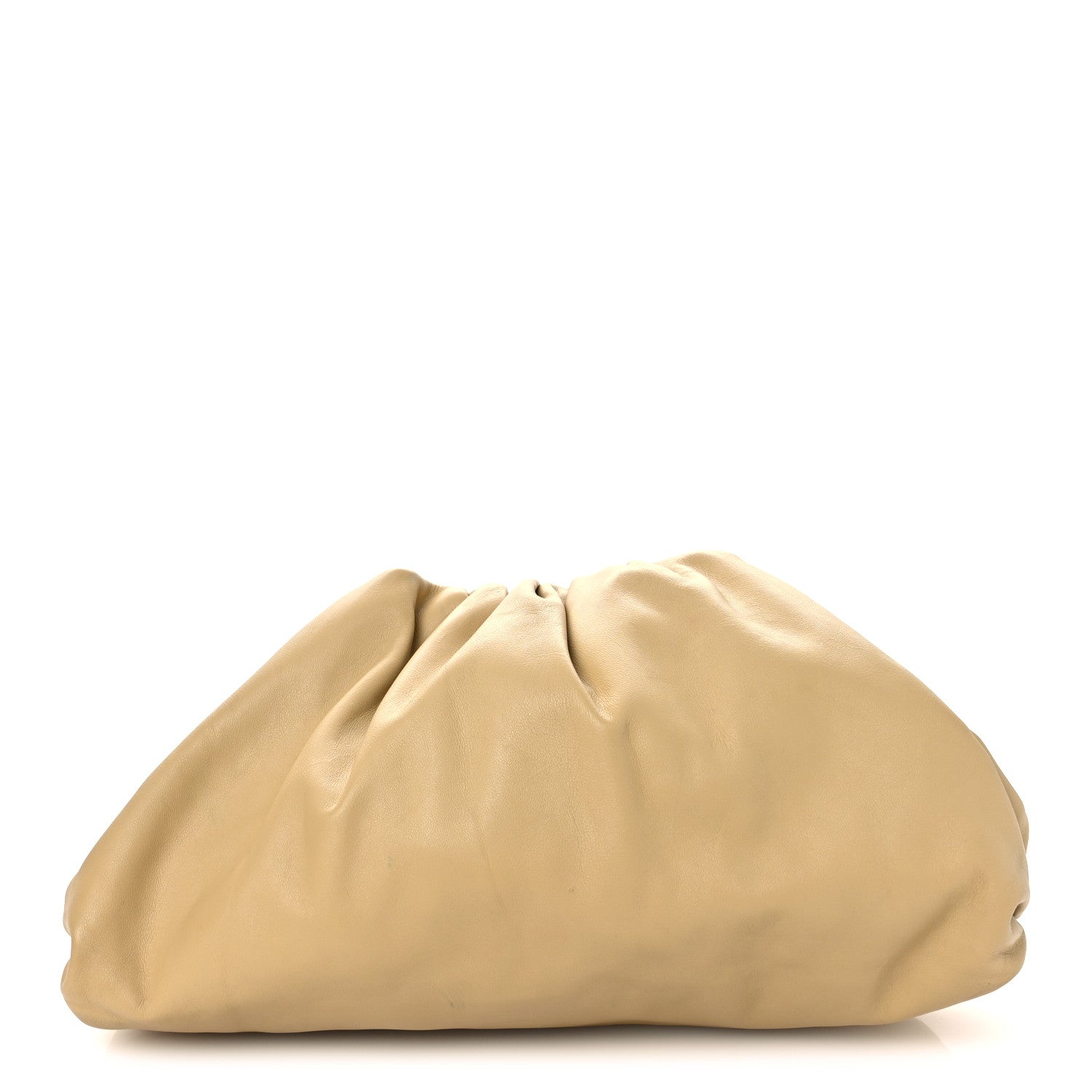 Bottega Veneta Smooth Butter Calf The Pouch Oversized Clutch Tapioca 1 of 13