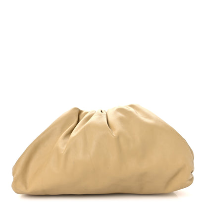 Bottega Veneta Smooth Butter Calf The Pouch Oversized Clutch Tapioca 1 of 13