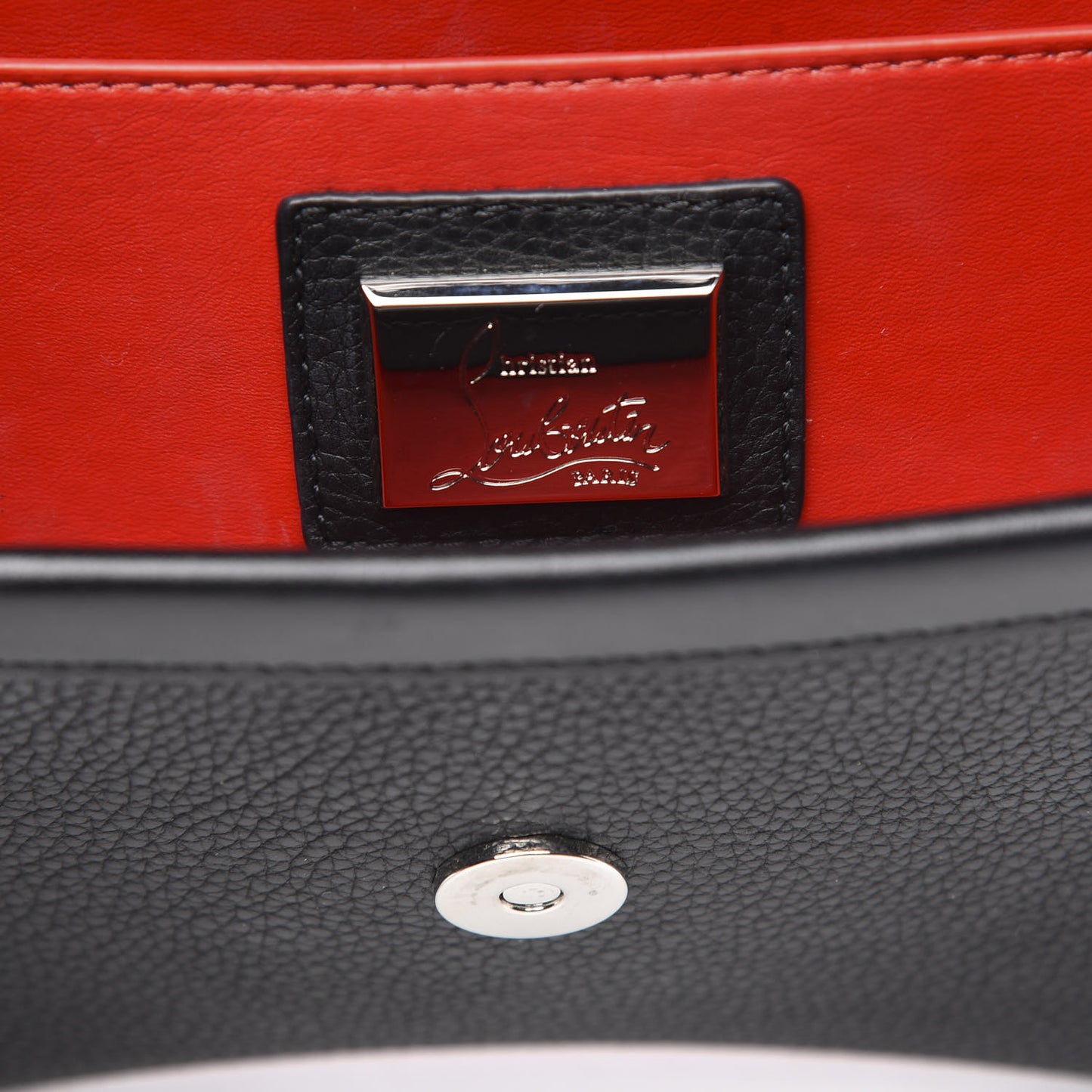 Pebbled Calfskin Small Rubylou Shoulder Bag Black