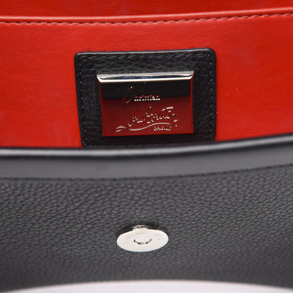 Christian Louboutin Pebbled Calfskin Small Rubylou Shoulder Bag Black 6 of 14