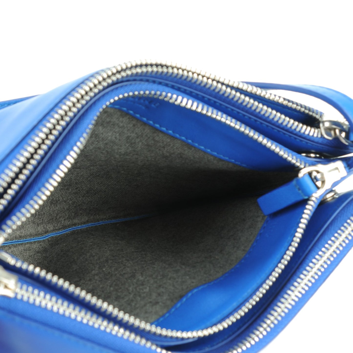 Lambskin Small Trio Crossbody Bag Electric Blue