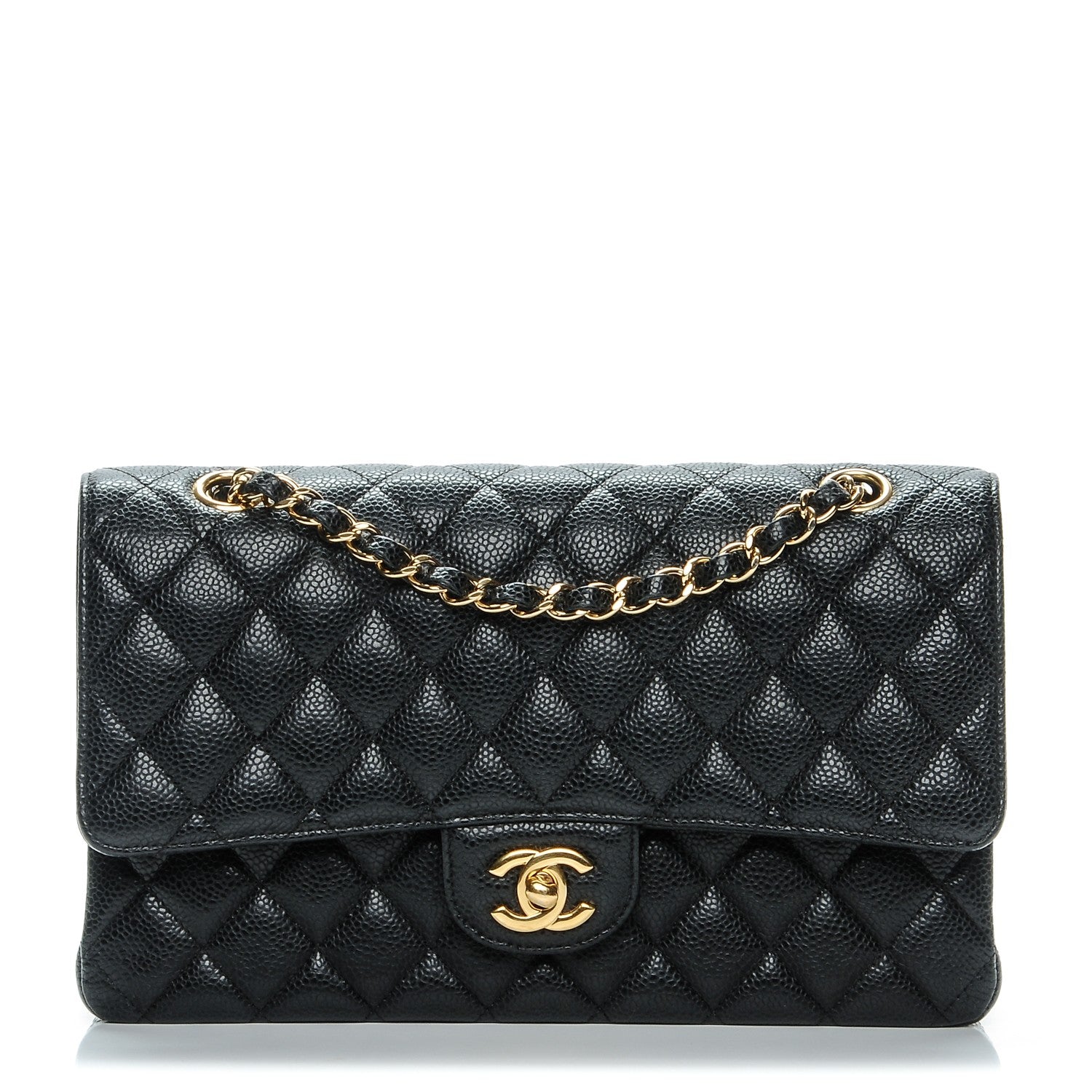 Chanel Caviar Quilted Medium Double Flap Black 1 of 7