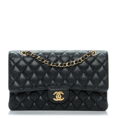 Chanel Caviar Quilted Medium Double Flap Black 1 of 7