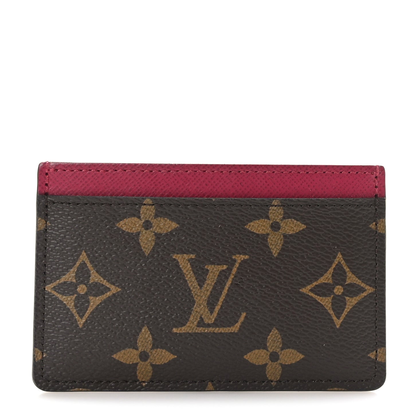 Monogram Card Holder Fuchsia