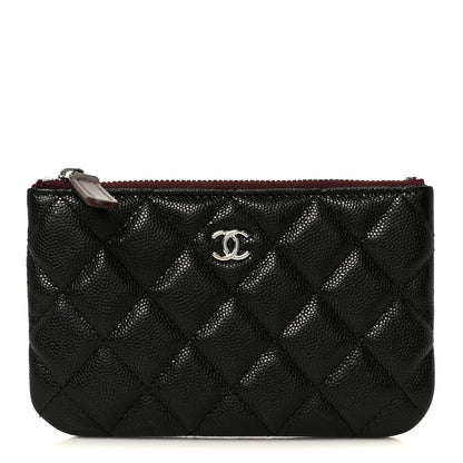 Chanel Caviar Quilted Small Cosmetic Case Black 1 of 9