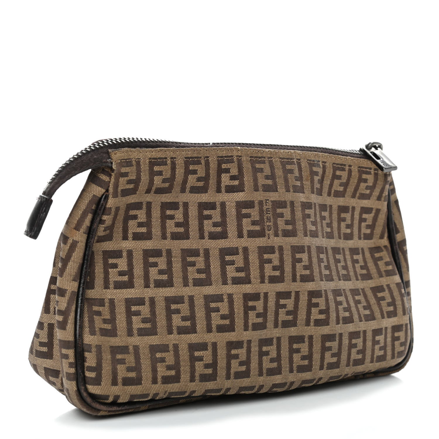 Fendi Zucchino Cosmetic Pouch Brown 2 of 5
