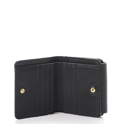 Chloe Grained Lambskin Drew Square Wallet Black 5 of 10
