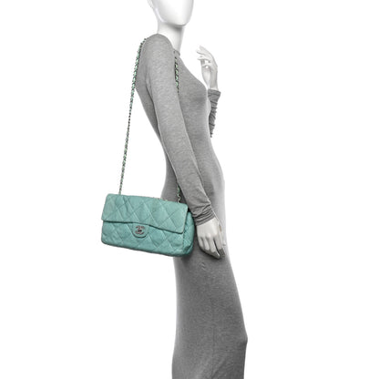 Chanel Snakeskin Ultimate Stitch Flap Light Blue 2 of 15