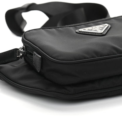 Prada Tessuto Nylon Saffiano Belt Bag Black 9 of 10