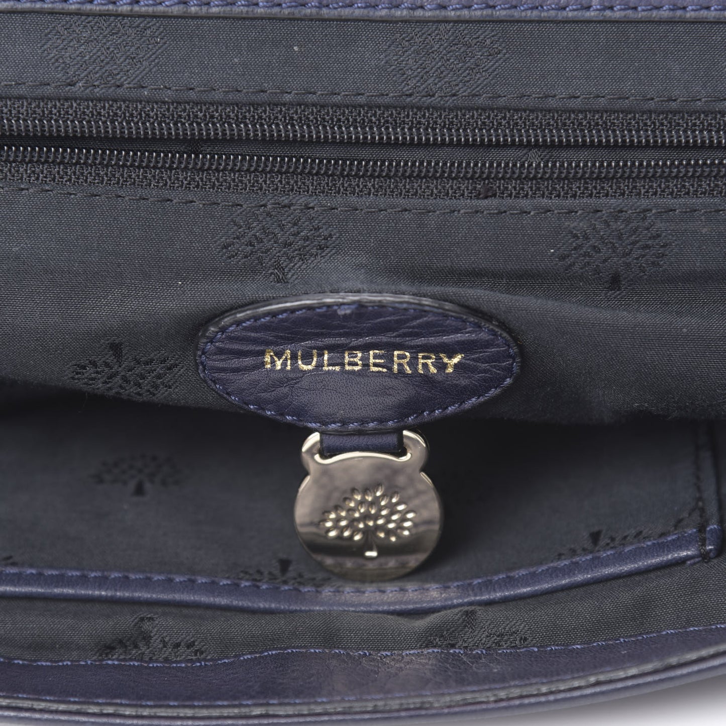 Soft Grain Calfskin Oversized Tillie Satchel Nightshade Blue