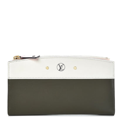 Louis Vuitton Calfskin City Steamer Wallet Kaki White 1 of 7