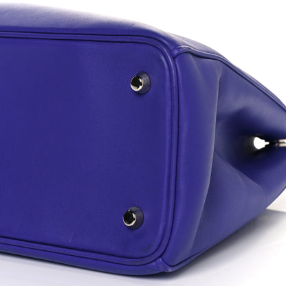 Christian Dior Smooth Calfskin Large Diorissimo Tote Blue Sapphire 7 of 8