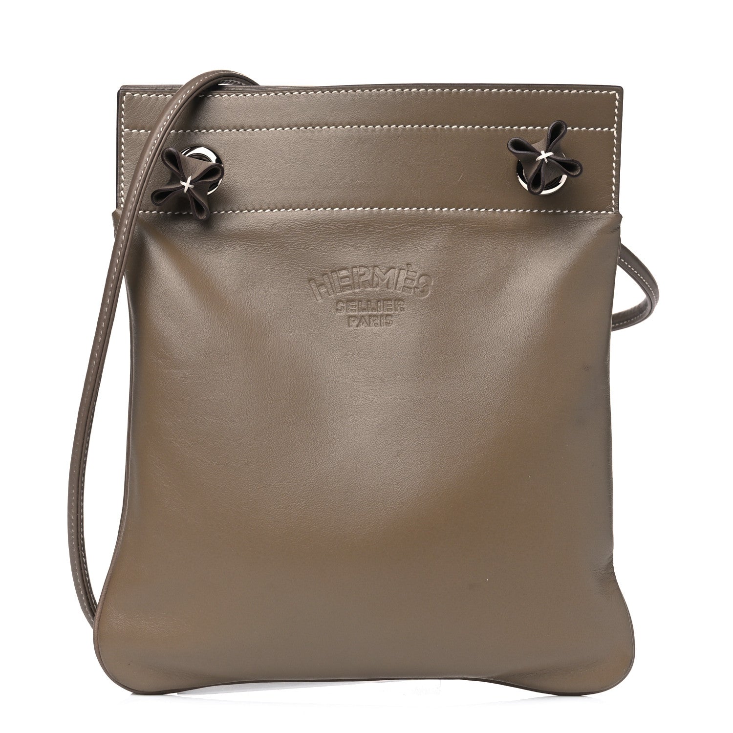 Hermes Milo Lambskin Swift Mini Aline Etoupe 1 of 8