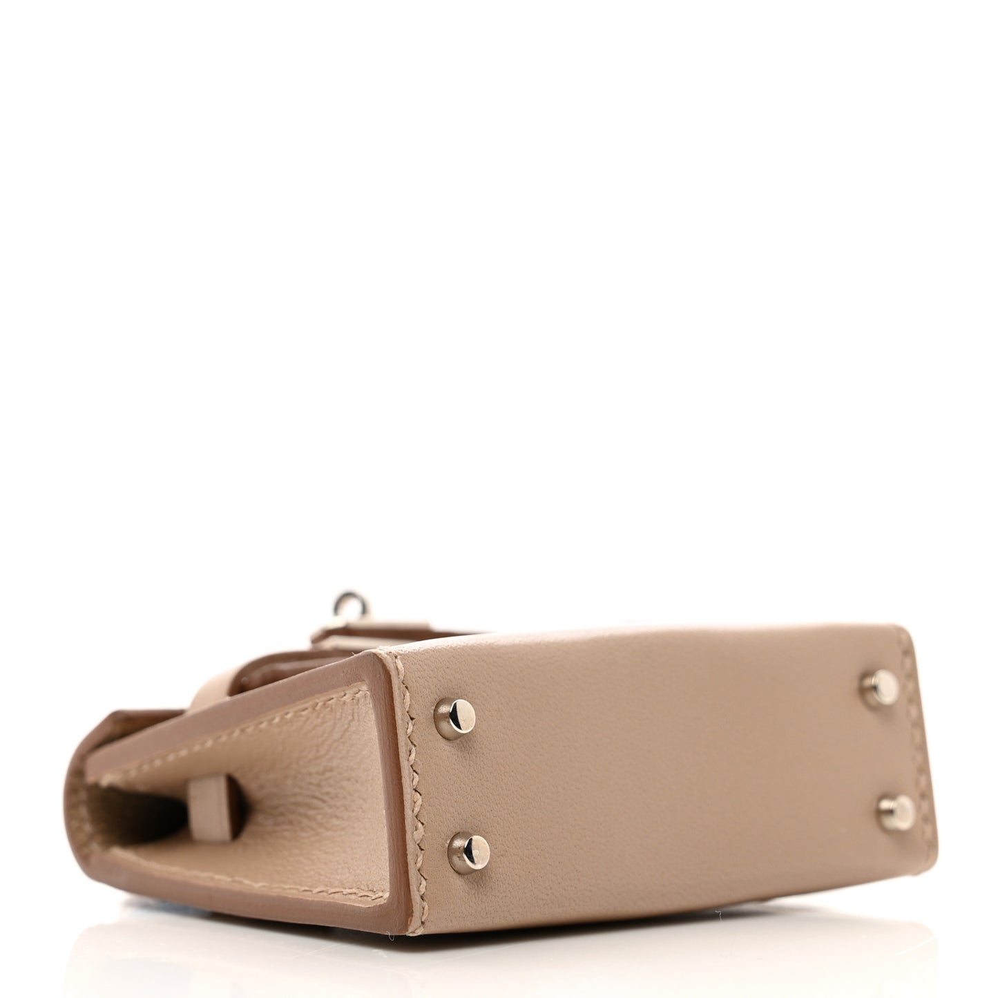 Tadelakt Mini Kelly Twilly Bag Charm Argile
