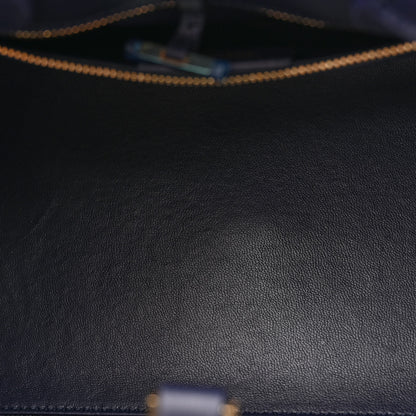 Salvatore Ferragamo Calfskin Small Hug Bag Midnight 5 of 9
