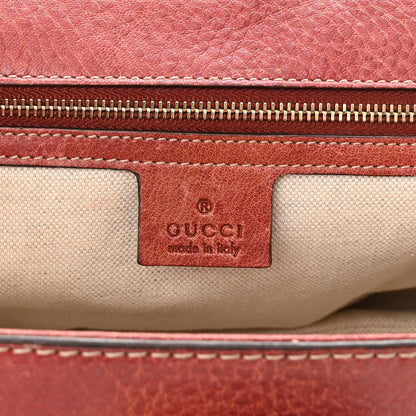 Gucci Calfskin Medium New Bamboo Top Handle Bag Red 6 of 13