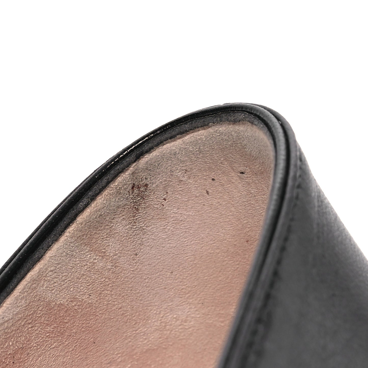 Malaga Kid GG Marmont Fringe 50mm Loafer Pumps 39.5 Black