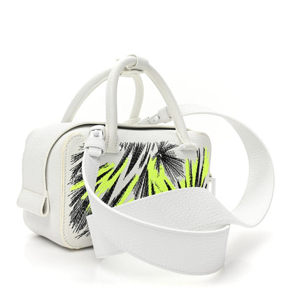 Delvaux Taurillon Soft Embroidered Mini Cool Box Satchel White Multicolor 3 of 12