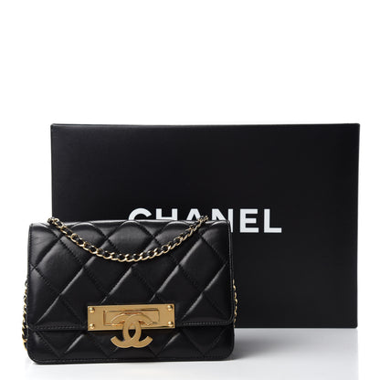 Chanel Lambskin Quilted Golden Class Wallet on Chain WOC Black 11 of 11