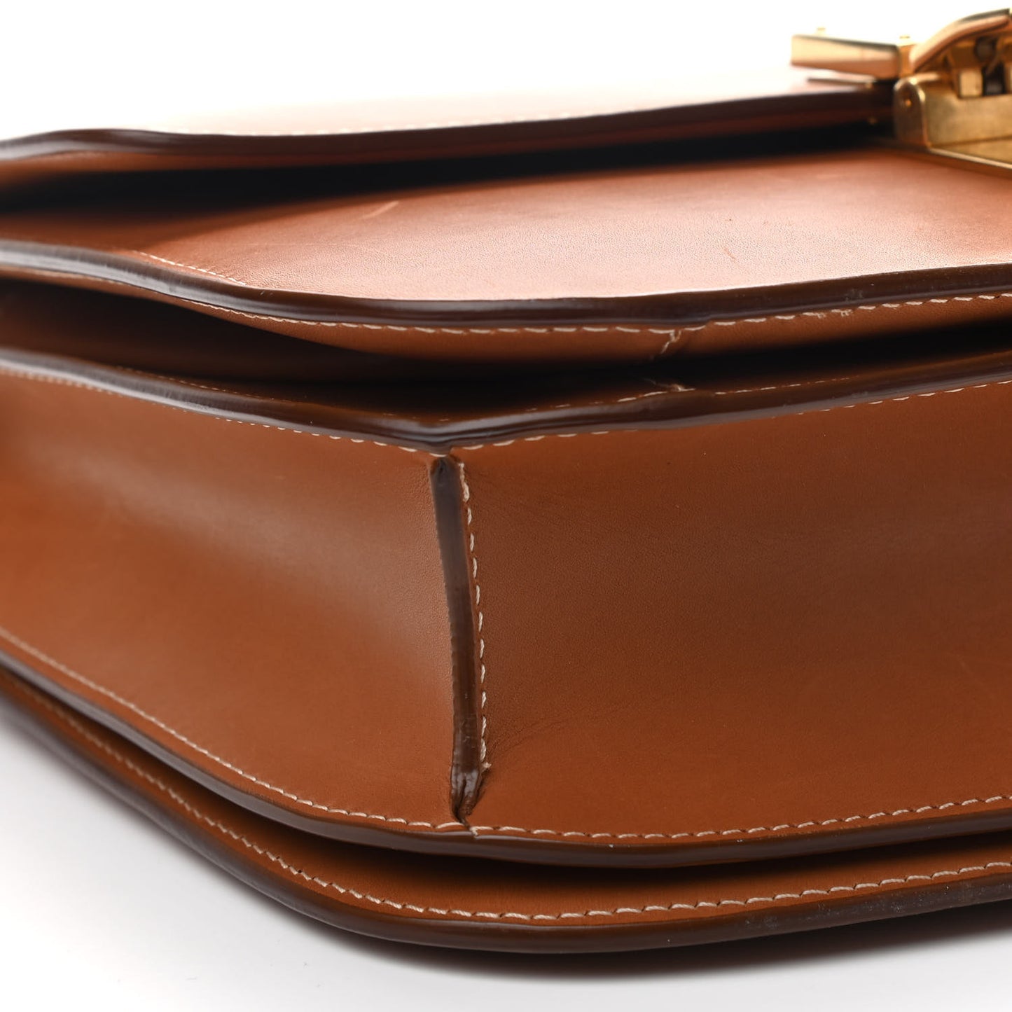 Smooth Calfskin Medium Classic Box Flap Bag Camel