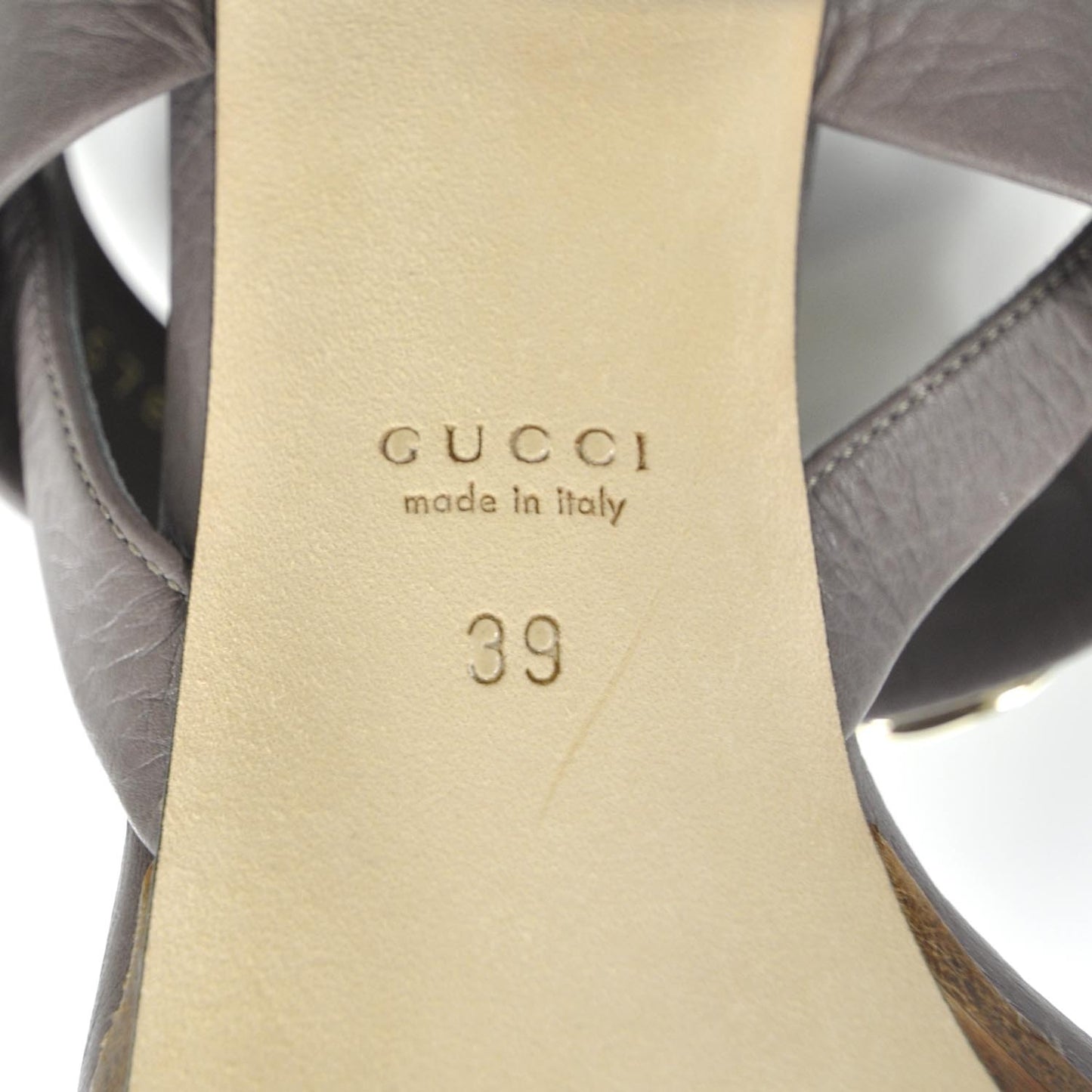 Leather Miss Bamboo Sandals 39