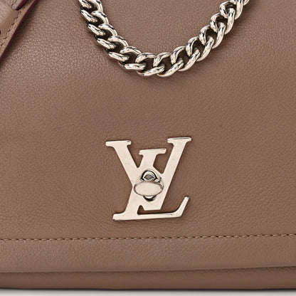 Louis Vuitton Soft Calfskin Lockme II Chain Bag BB Taupe Glace 7 of 9