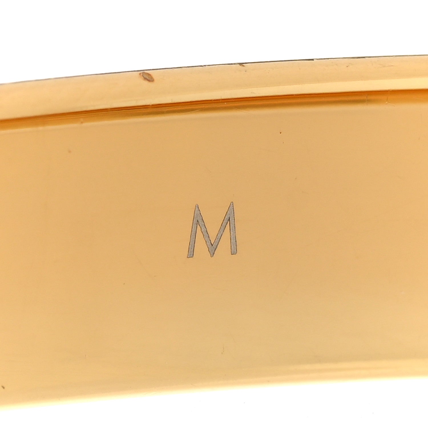 Louis Vuitton Brass Monogram Nanogram Cuff S Gold 5 of 6