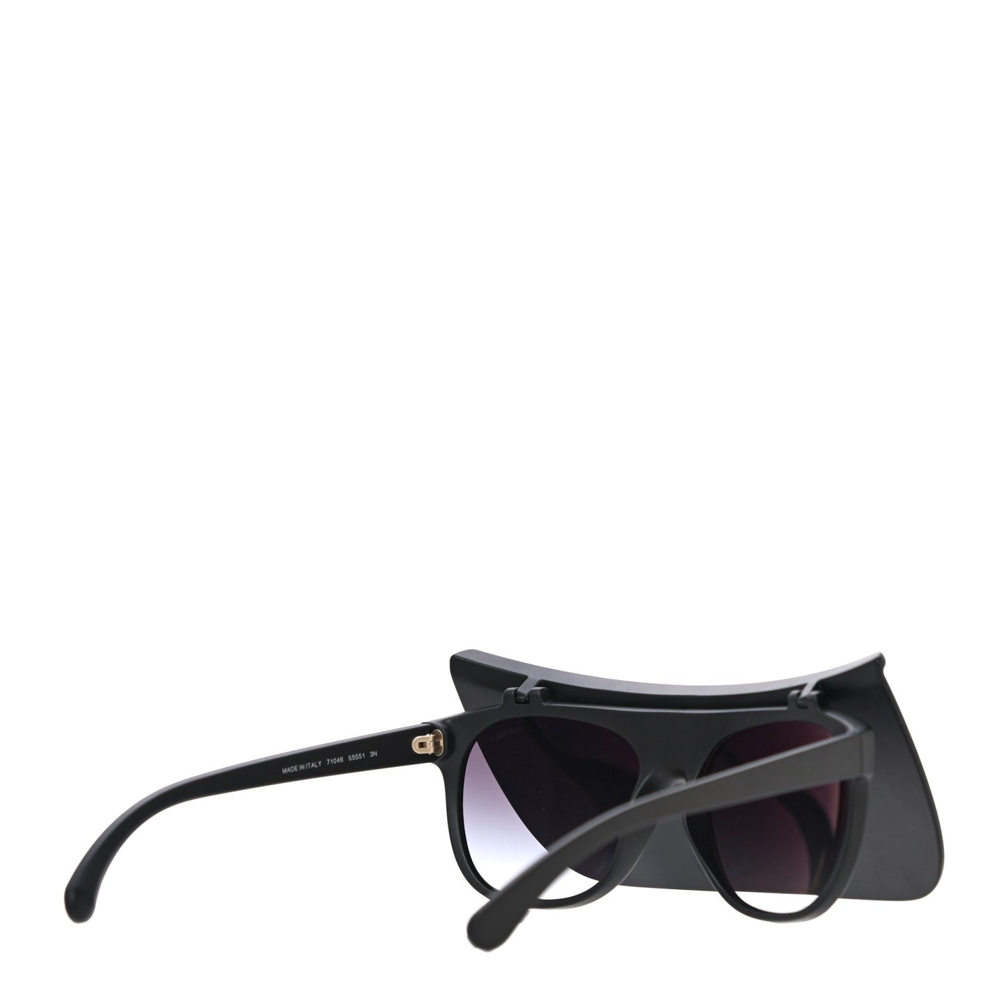 Acetate Visor Sunglasses 71046 Matte Black