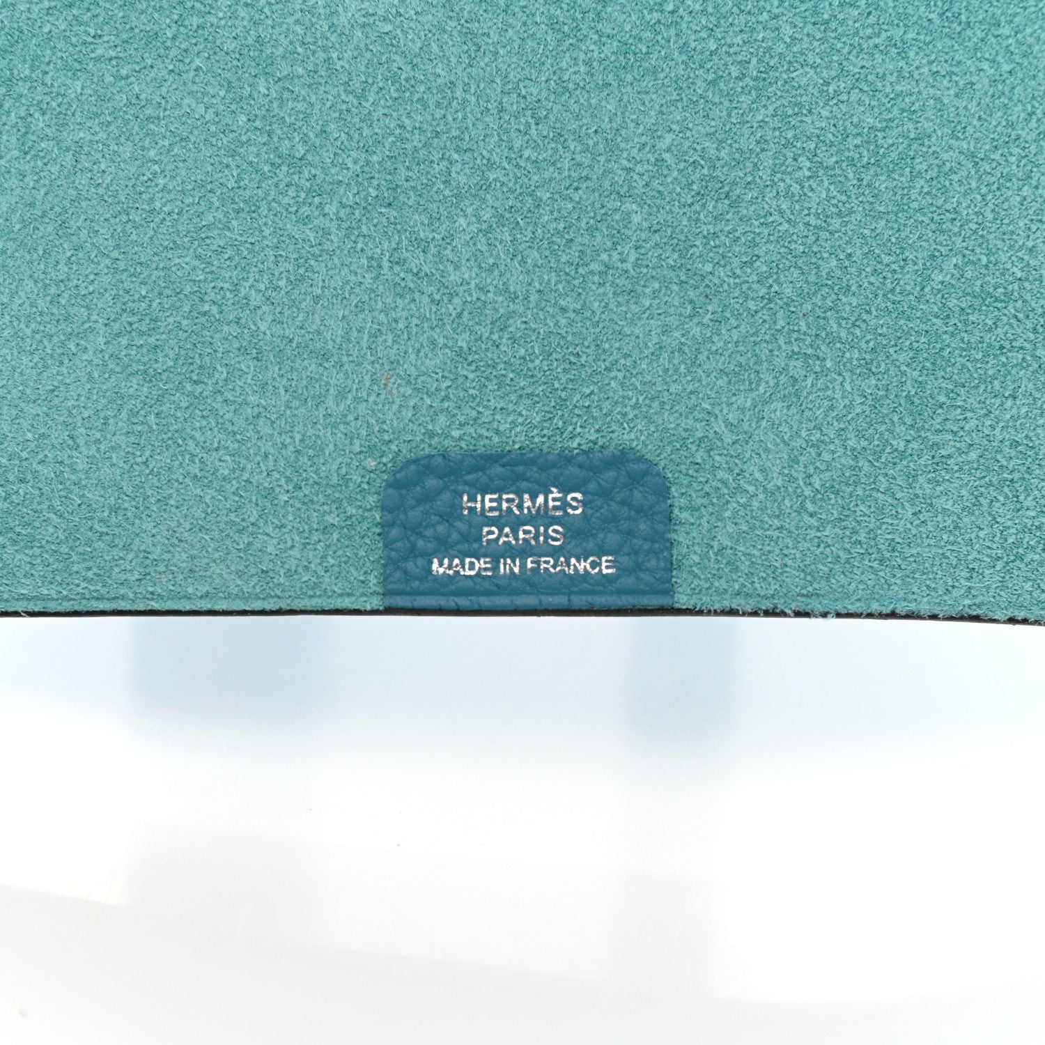 Hermes Togo Ulysse MM Notebook Cover Turquoise 6 of 8
