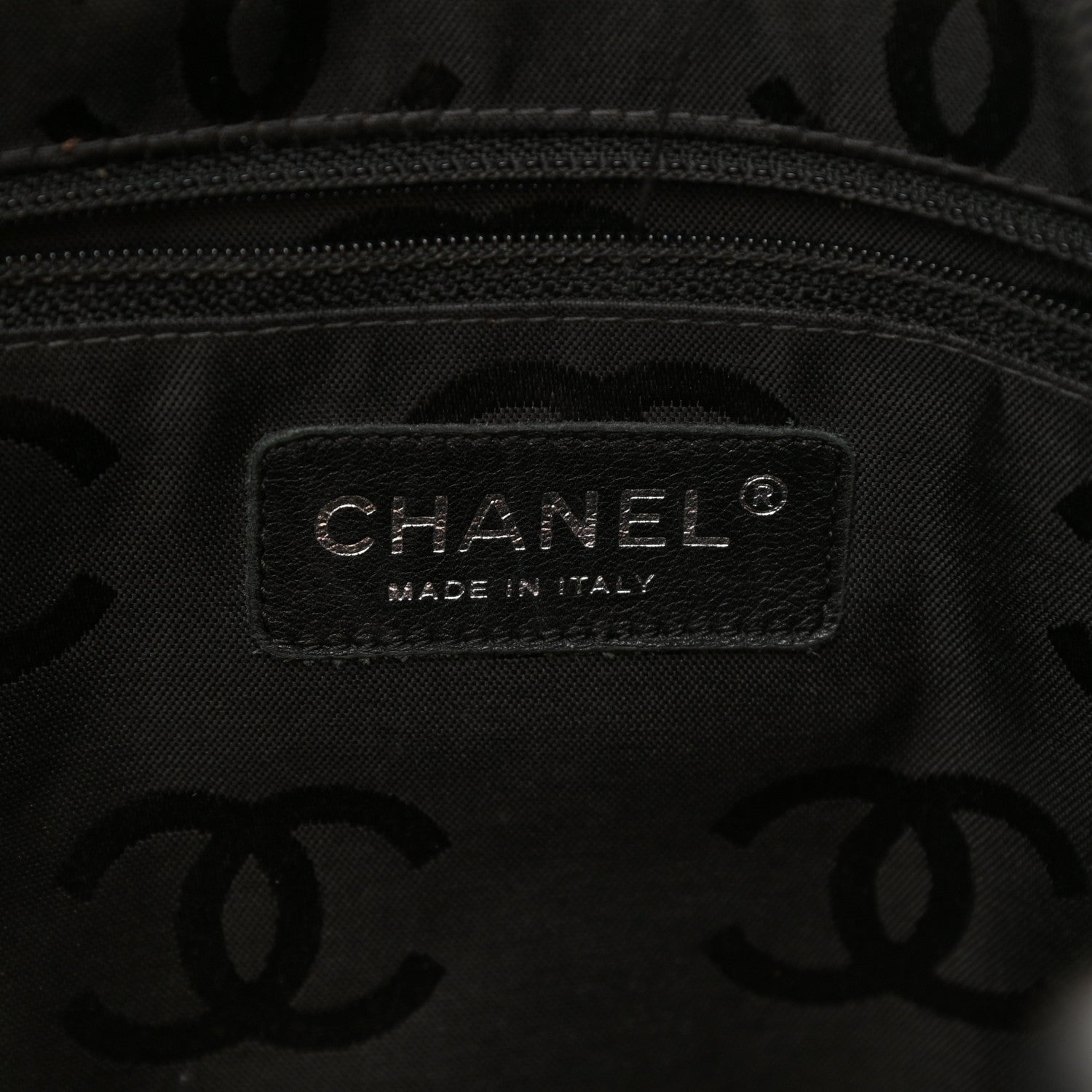 Chanel Calfskin Quilted Large Cambon Tote Beige Black 6 of 10