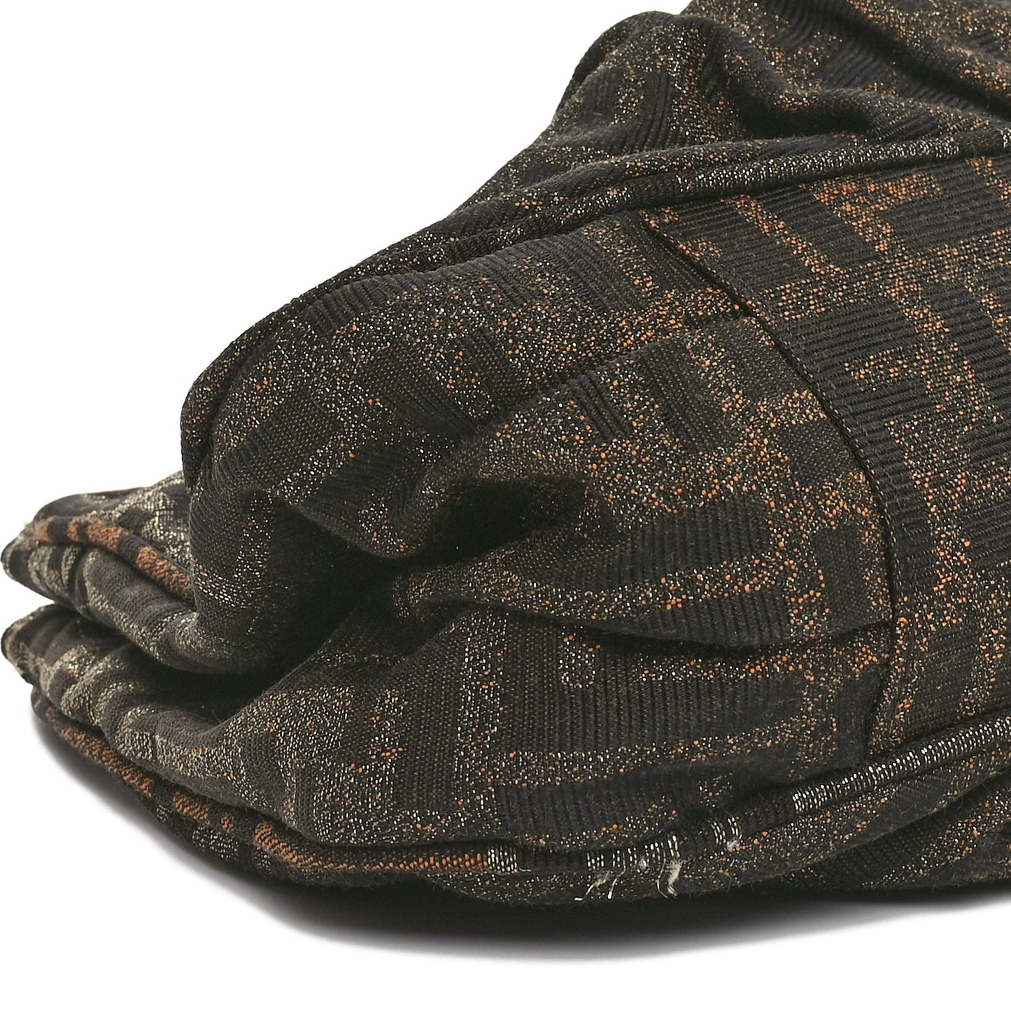 Metallic Lurex Zucca Small Mia Tote Tobacco