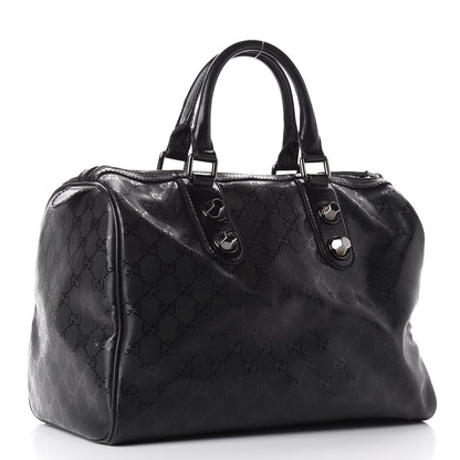 Gucci Imprime Monogram Medium Joy Stud Boston Black 3 of 10