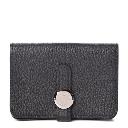 Hermes Togo Dogon Card Case Black 1 of 9