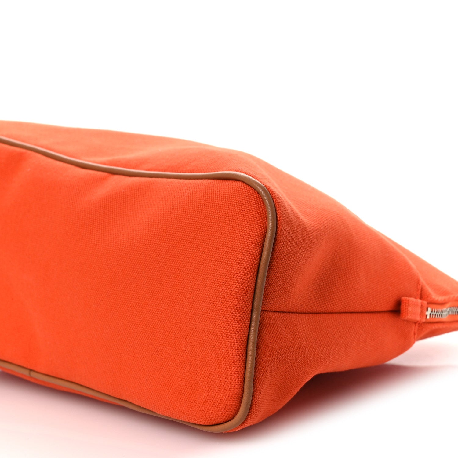 Hermes Cotton Canvas Bolide Travel Cosmetic Pouch Feu 10 of 12