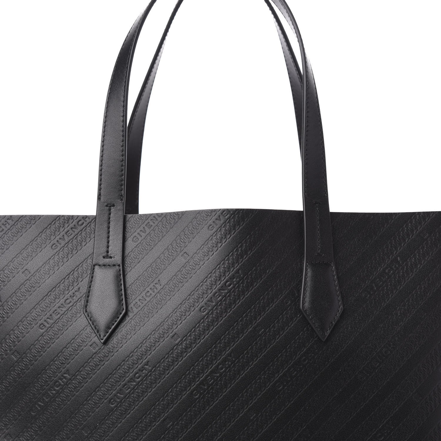 Givenchy Calfskin Chain Embossed Medium Bond Shopper Tote Black 10 of 10