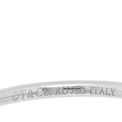 Tiffany 18K White Gold Diamond T Wire Ring 54 7 4 of 5