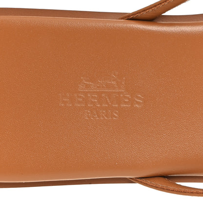 Hermes Calfskin Miss Sandals 38 Naturel 8 of 9