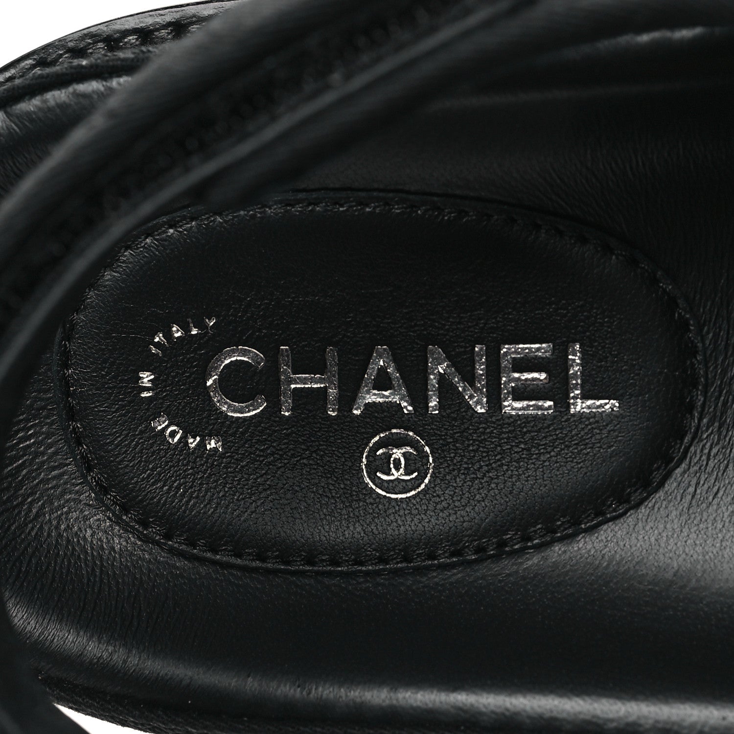 Chanel Mixed Fibers Velcro Dad Sandals 36 Black 6 of 9
